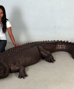 Crocodile - Mouth Closed - Bronze Effect Finish | JR 080123