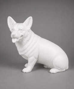 Corgi Dog - Sitting - Paintable Primer Finish | JR 120029
