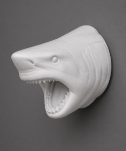 Great White Shark Head - Paintable Primer Finish | JR 130046