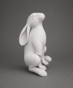 Moongazing Hare 1.6ft - Paintable Primer Finish | JR C-191