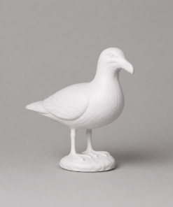 Seagull on Round Base - Paintable Primer Finish | JR 210085