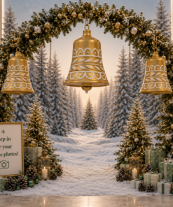 Small - Christmas Bell - Gold and Silver | JR 1189