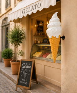 Vanilla - Ice Cream Twist - 3ft Hanging | JR 230174