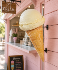 Vanilla - Soft Scoop Ice Cream - Hanging 3ft | JR 130018