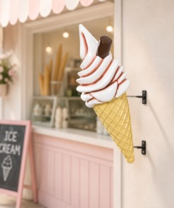 Chocolate - with Flake - Whippy Ice Cream - 3ft Hanging | JR 170052