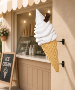 Plain - with Flake - Whippy Ice Cream - 3ft Hanging | JR 170052