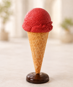 Strawberry - Soft Scoop Ice Cream -Standing 3ft | JR 130017