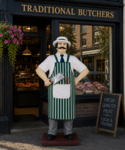 Butcher with Green Stripe Apron 6ft | JR 100117