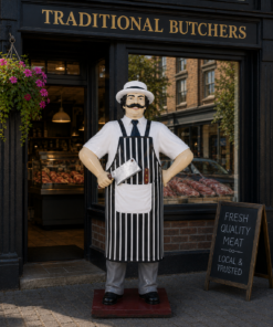 Butcher with Black Stripe Apron 6ft | JR 100117
