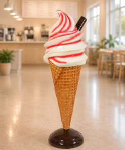 Strawberry - Whippy Ice Cream 6ft - With Flake | JR 180053
