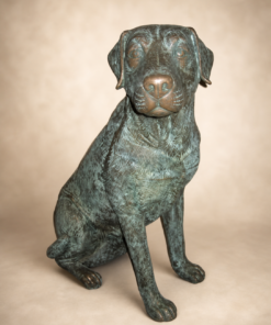 Labrador Dog -  Sitting - Bronze Effect Finish | JR 110098