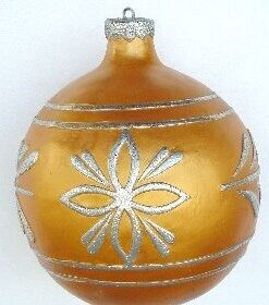 Alternative view of Large - Christmas Ball - Gold with Silver | JR 1192