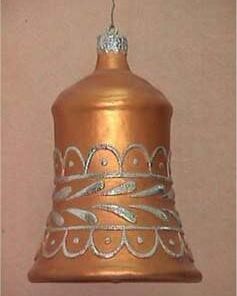 Alternative view of Large - Christmas Bell - Gold with Silver | JR 1188