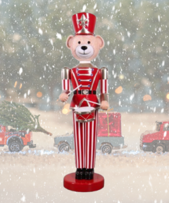 Bear Nutcracker- Red Stripes 6ft | JR 220054