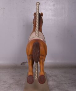 Alternative view of Carousel Horse - Brown | JR 160206