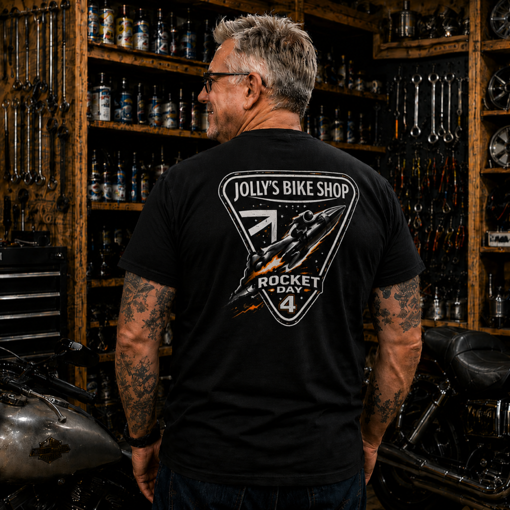 ROCKET DAY #4 Small breast logo - Large logo back | BSM-TS025