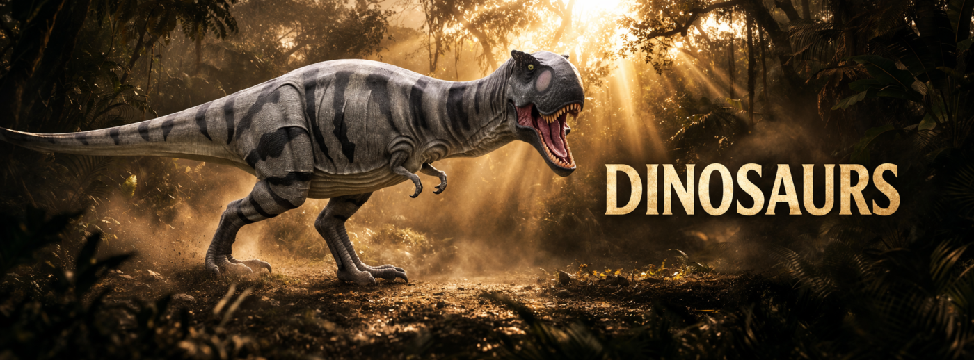 dinosaur banner