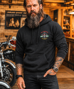 BIKE NIGHT 2026 HOODIE Small logo left breast- large logo on back - NO sleeve logo | BSM-HOOD016