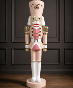Nutcracker Soldier - Pastel Pink and White - 6ft | JR 170046
