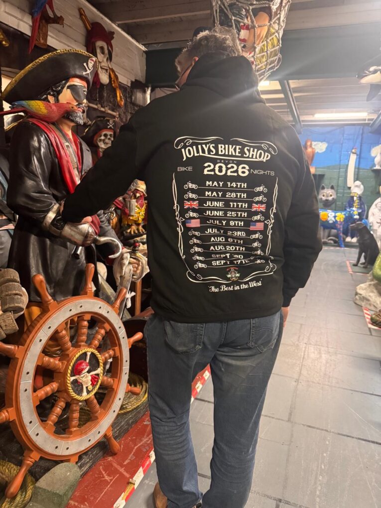 BIKE NIGHT 2026 HOODIE Small logo left breast- large logo on back - NO sleeve logo | BSM-HOOD016 - Image 3