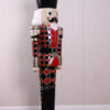 Nutcracker Soldier - Harlequin Red, Black and Gold - 6ft JR 170046