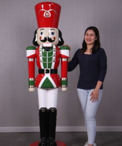 Nutcracker Soldier - Red, Green and White - 6ft JR 170046