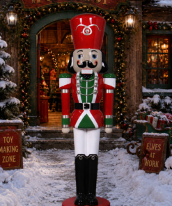 Nutcracker Soldier - Red, Green and White - 6ft JR 170046